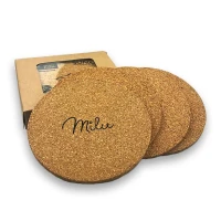 Vineyards Cork Coaster Round Set of 4 CST006